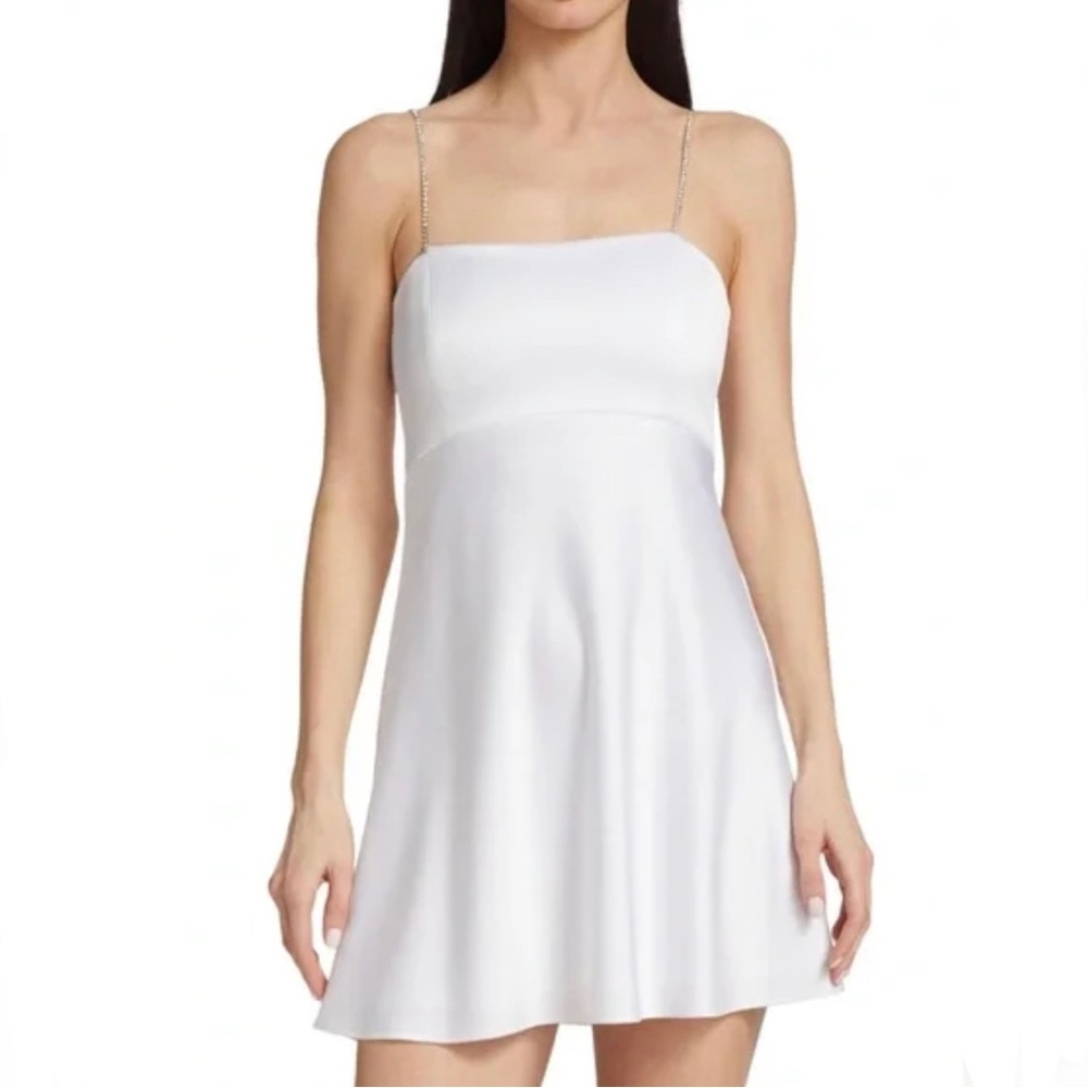 Alice + Olivia Sutton dress white
